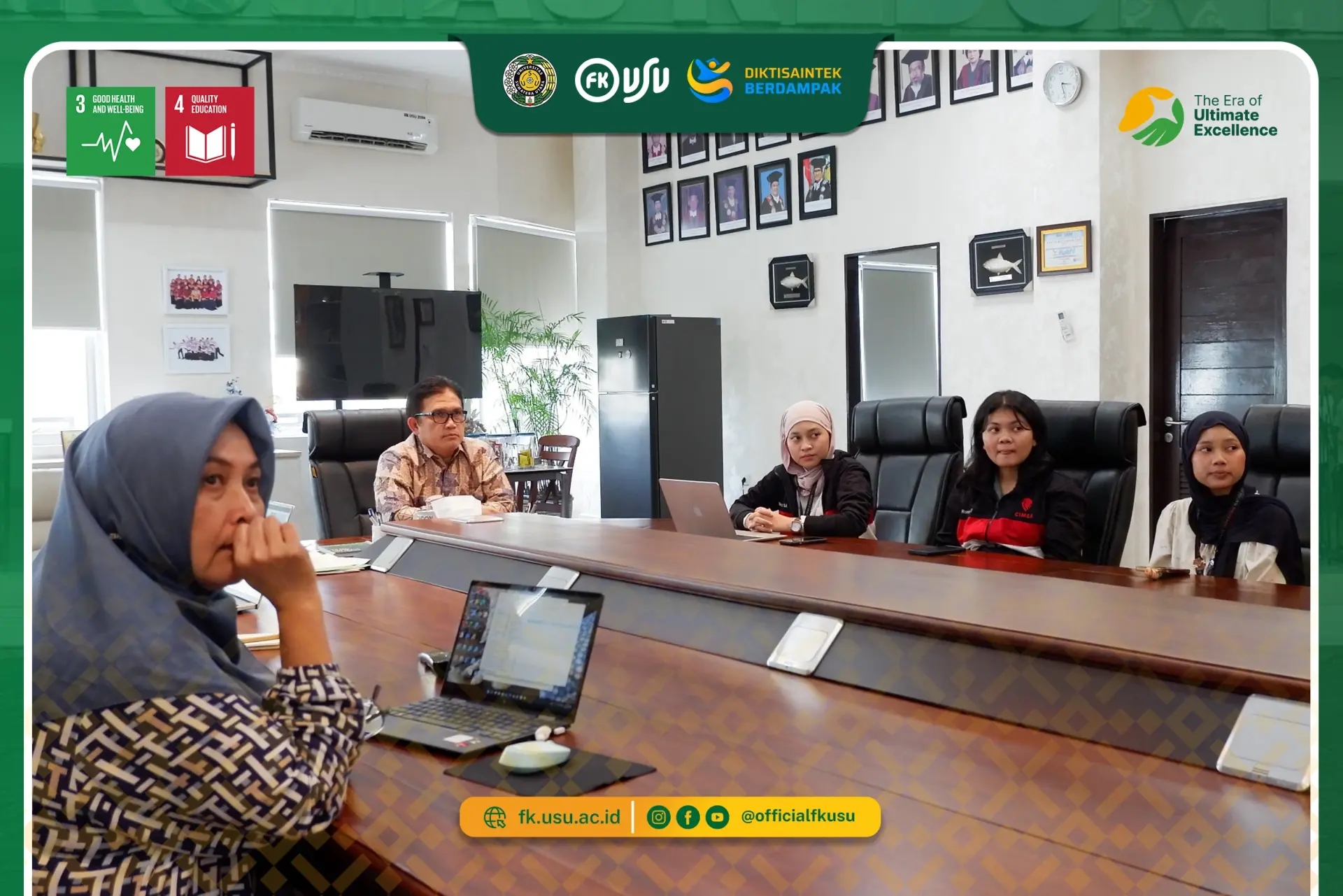 CIMSA USU Audiensi dengan Dekanat FK USU, Bahas Program dan Pengembangan Mahasiswa